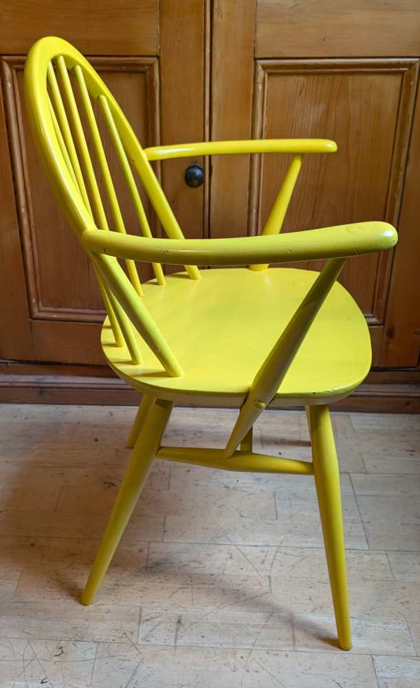 Bright yellow Ercol chair - Image 8