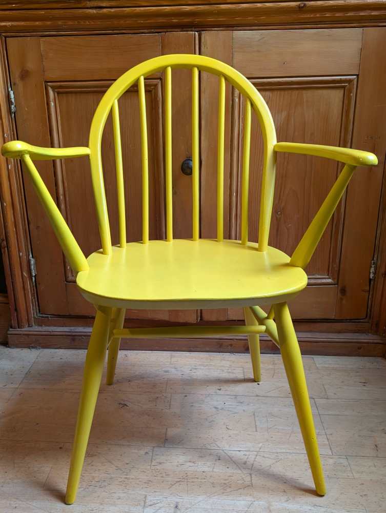 Bright yellow Ercol chair - Image 11