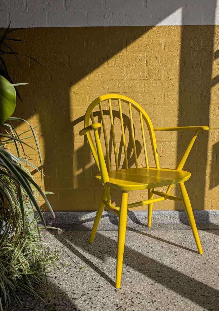 Bright yellow Ercol chair - Image 15