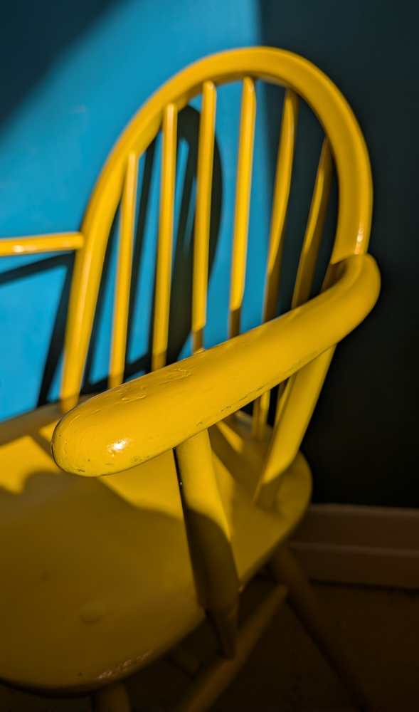 Bright yellow Ercol chair - Image 9