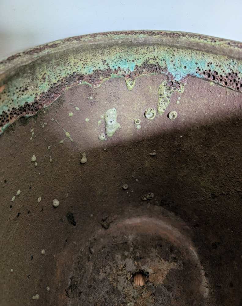 Large weathered plant pot - pair available - Image 11