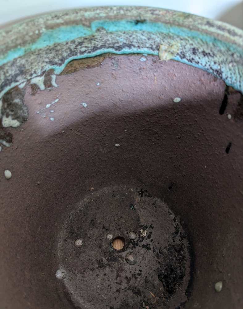 Large weathered plant pot - pair available - Image 10