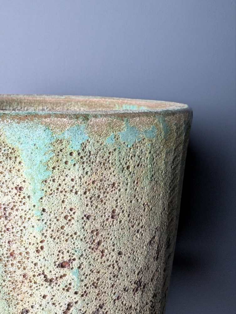 Large weathered plant pot - pair available - Image 7
