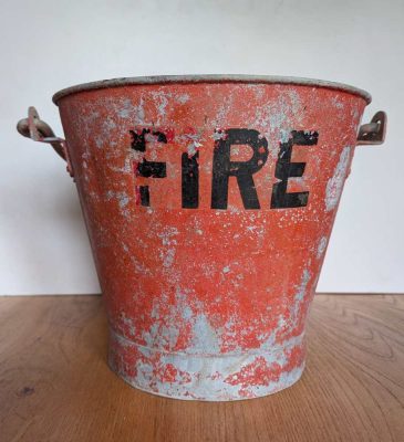 Vintage FIRE bucket