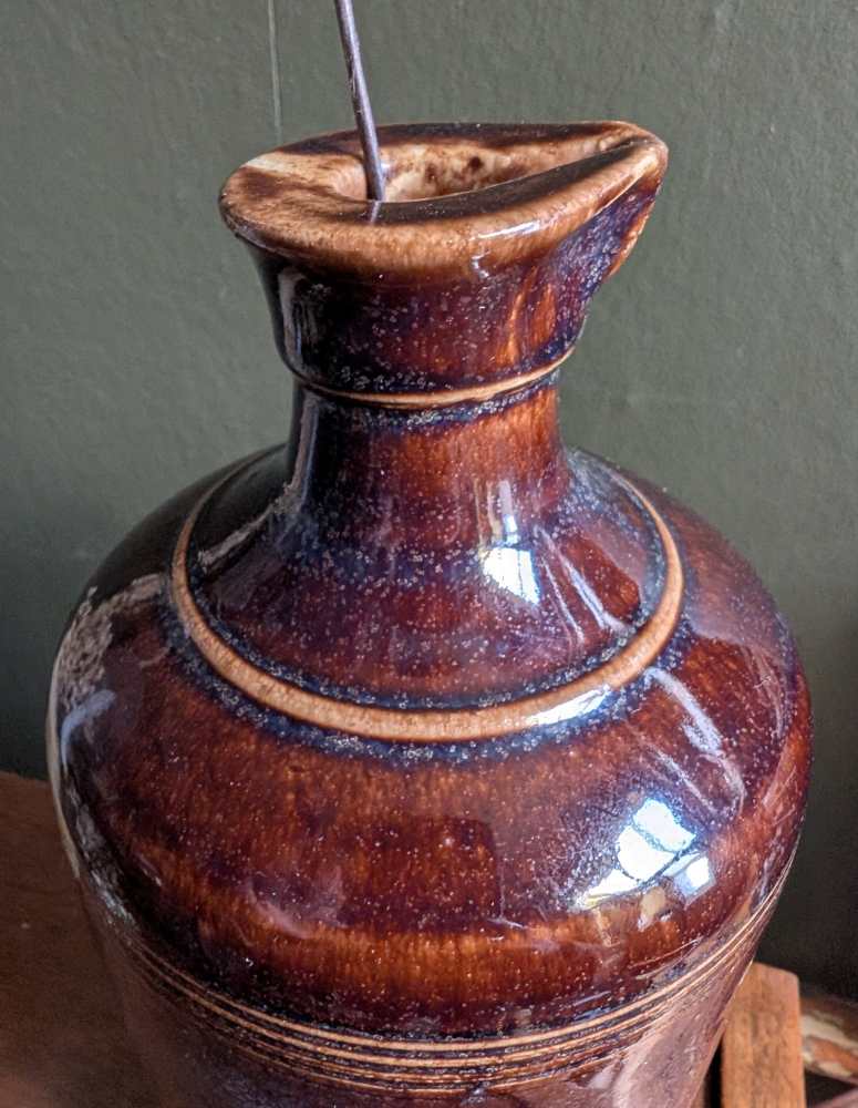 Large 19th century stoneware ink pot by James Stiff of Lambeth - Image 5