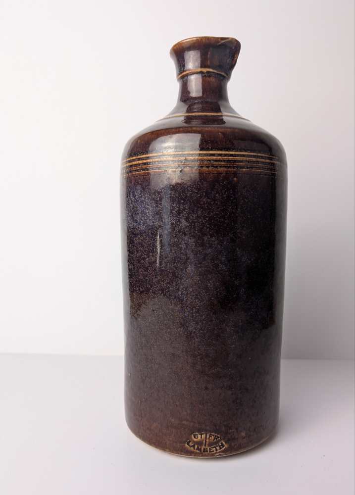 Large 19th century stoneware ink pot by James Stiff of Lambeth - Image 7
