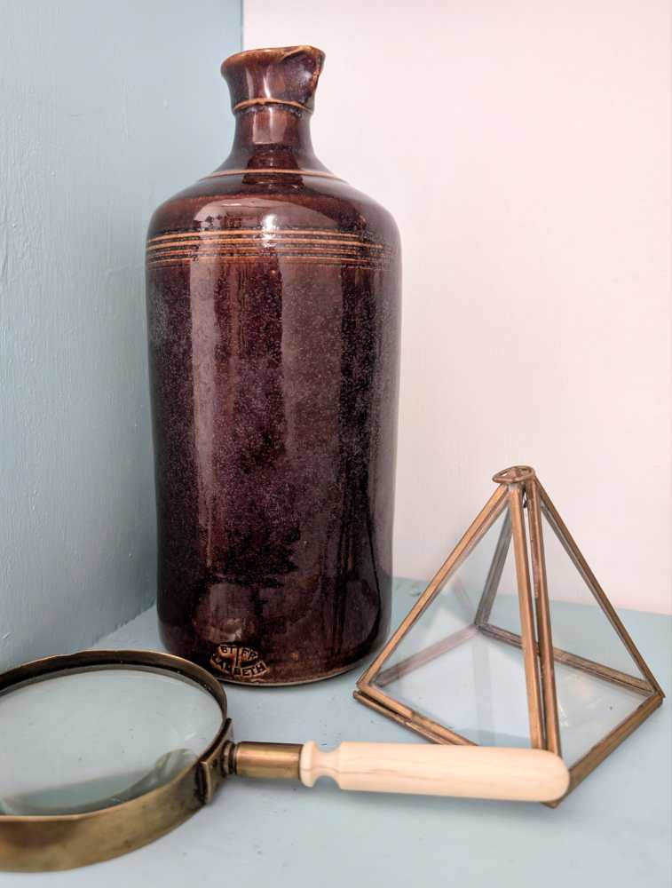 Large 19th century stoneware ink pot by James Stiff of Lambeth - Image 16