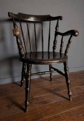 19th century penny seat Windsor chair
