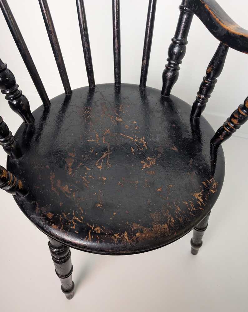 19th century penny seat Windsor chair - Image 18
