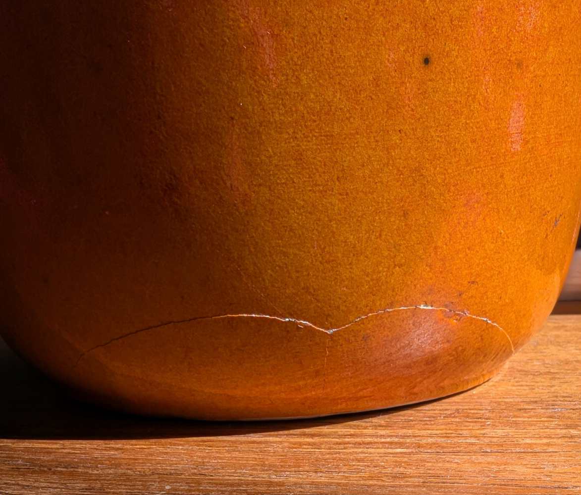Very large Midcentury West German 1970s fat lava floor vase 284-47 - Image 14