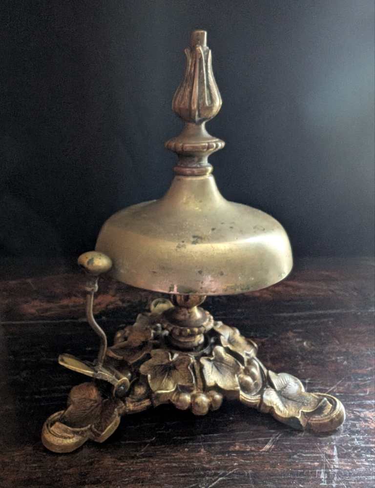 Mid-Victorian brass reception bell by William Tonks & Sons of Birmingham - Image 11