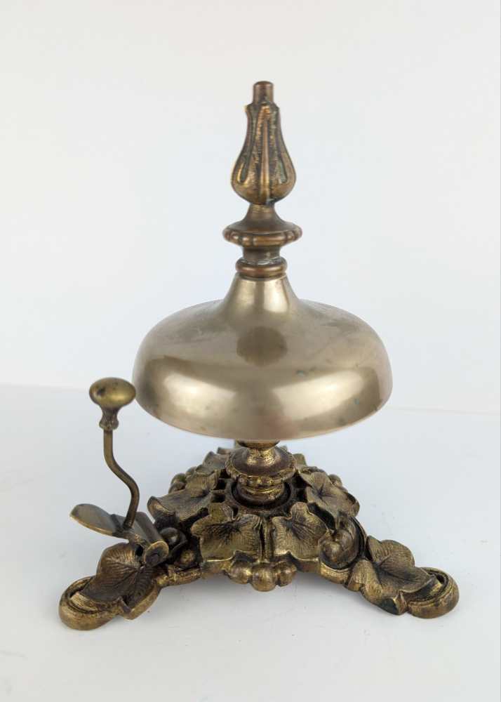 Mid-Victorian brass reception bell by William Tonks & Sons of Birmingham - Image 12