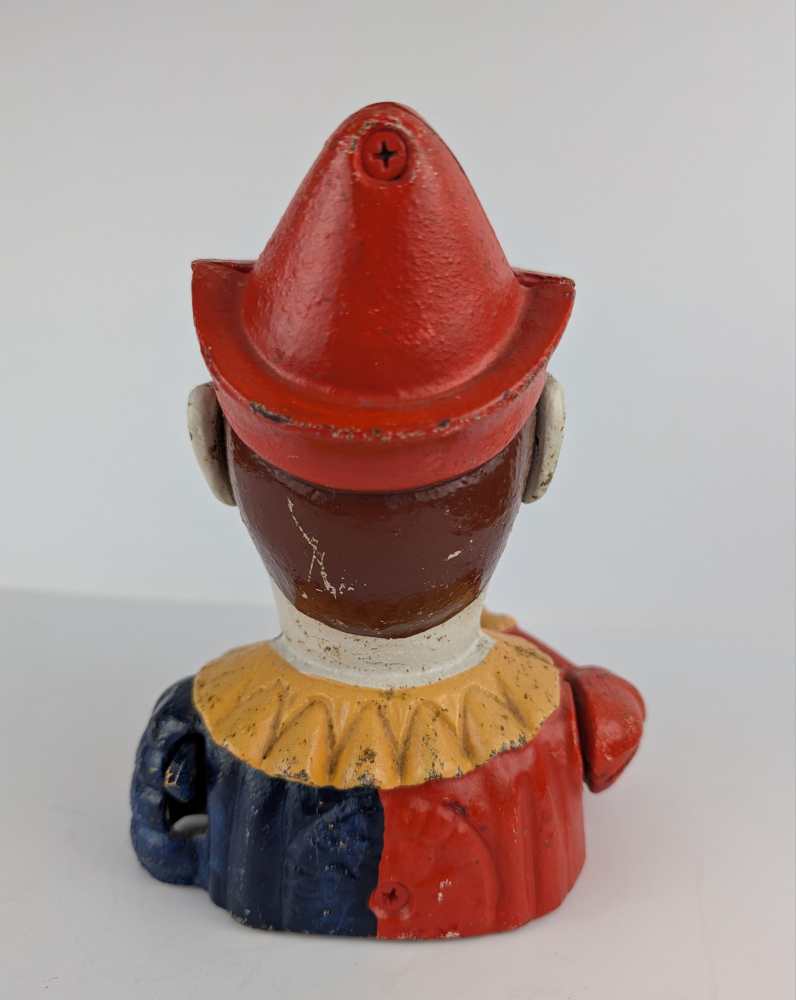 Vintage clown coin-eater, fully functional mechanical money bank - Image 8