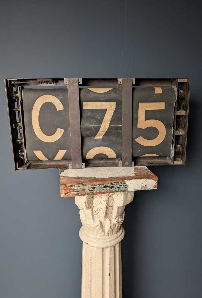 Routemaster midcentury London bus number blind - Image 8
