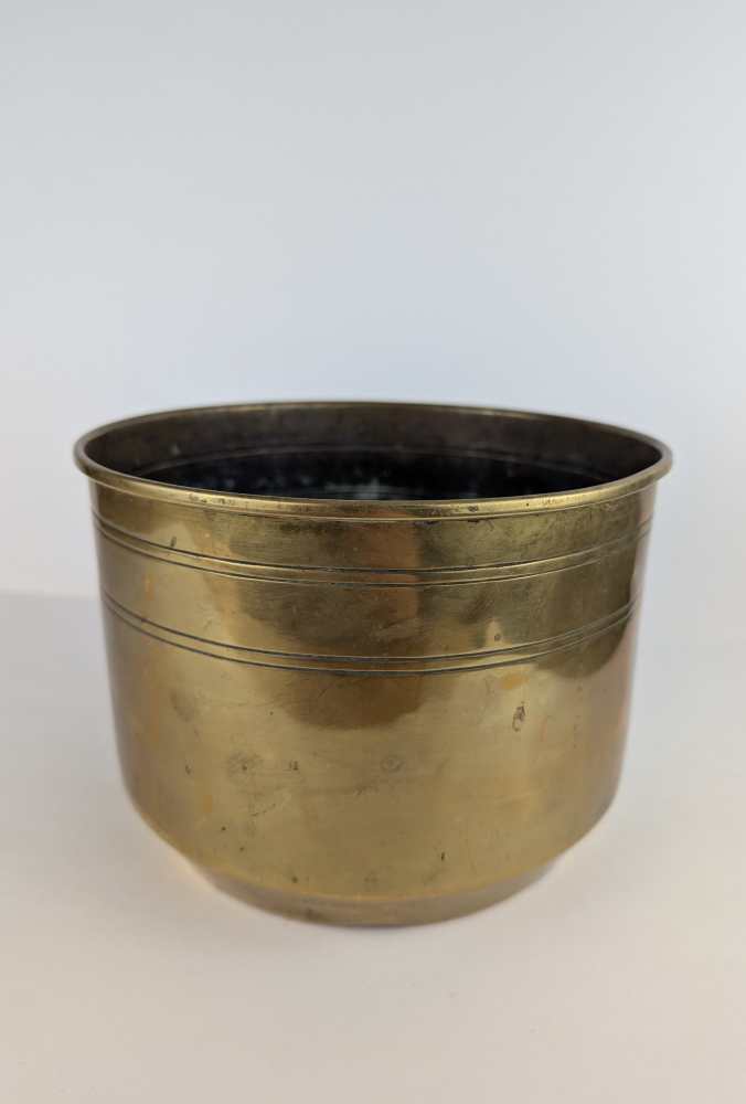 Early 1900s Nestor Birmingham brass plant pot - Image 3