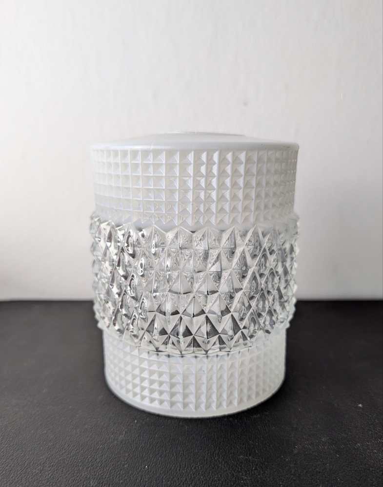 Midcentury glass pendant light shade - Image 7