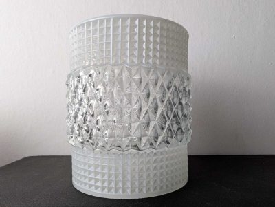 Midcentury glass pendant light shade