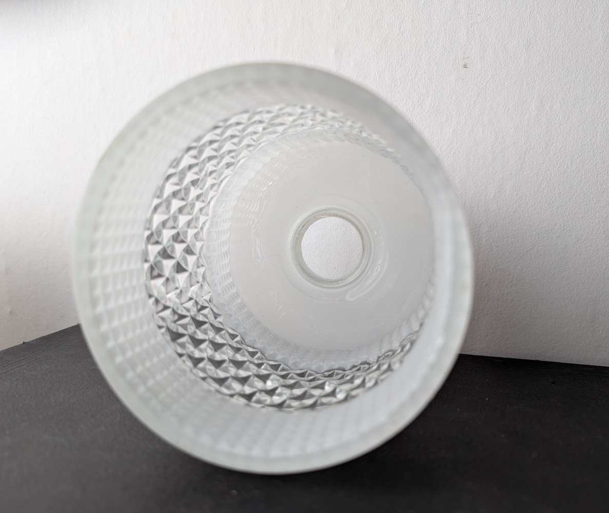 Midcentury glass pendant light shade - Image 5