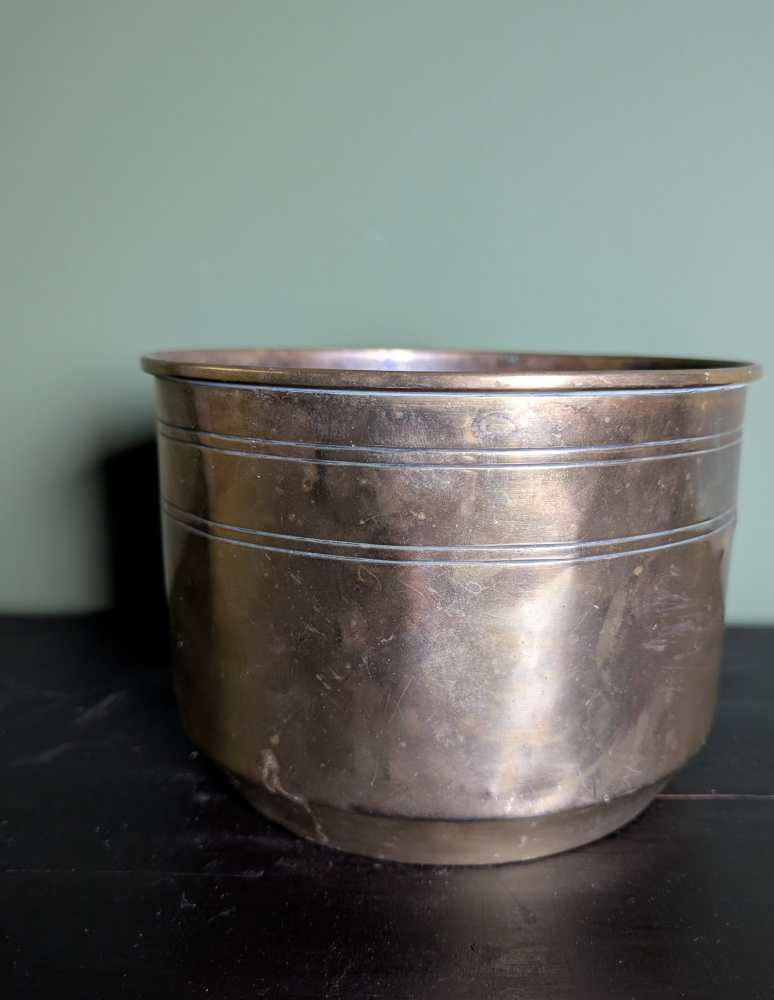 Early 1900s Nestor Birmingham brass plant pot - Image 4
