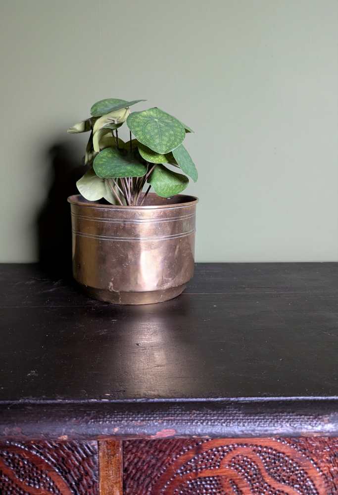Early 1900s Nestor Birmingham brass plant pot - Image 5