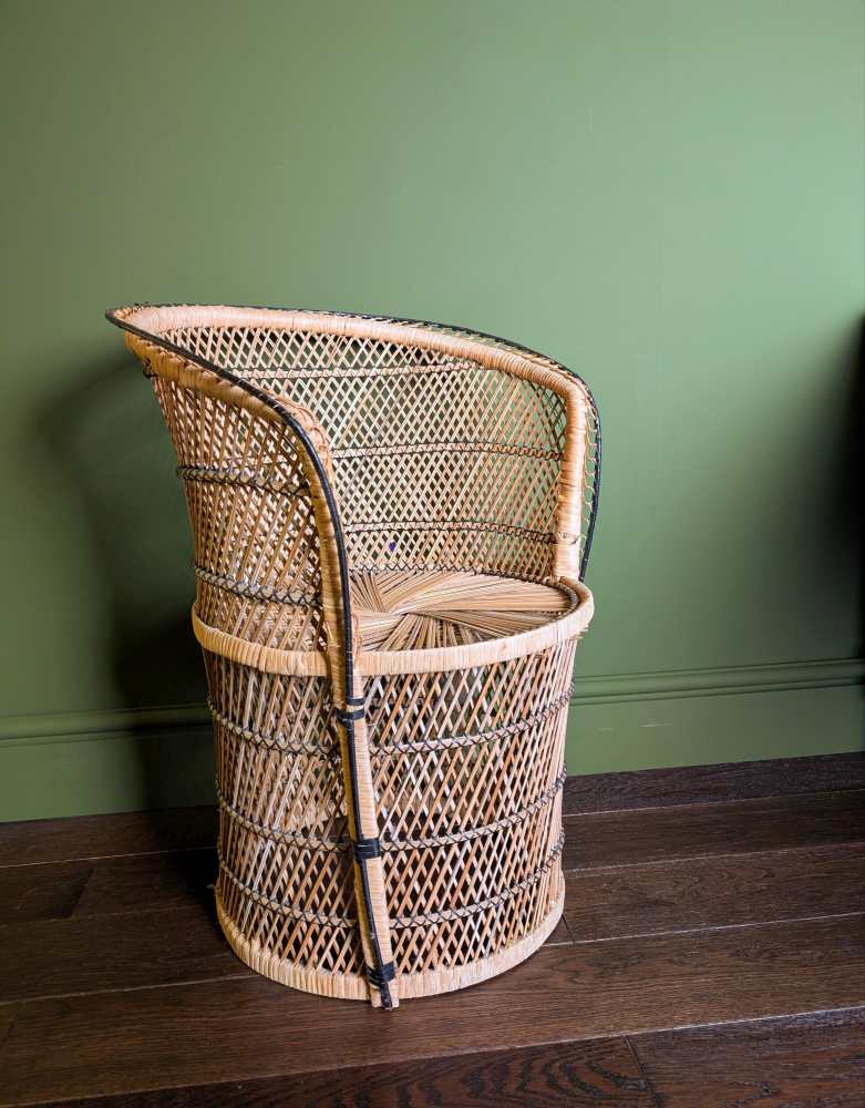 Midcentury rattan barrel chair - Image 14