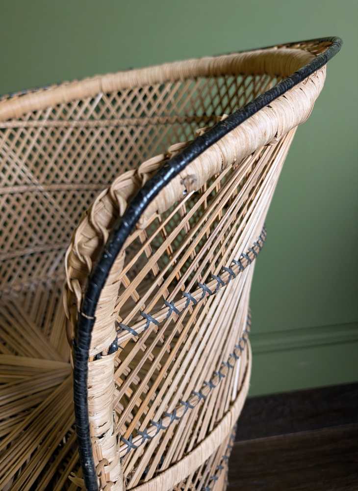 Midcentury rattan barrel chair - Image 6