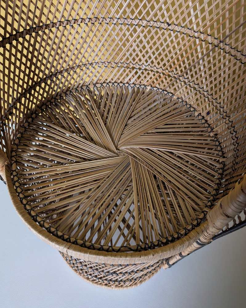 Midcentury rattan barrel chair - Image 8