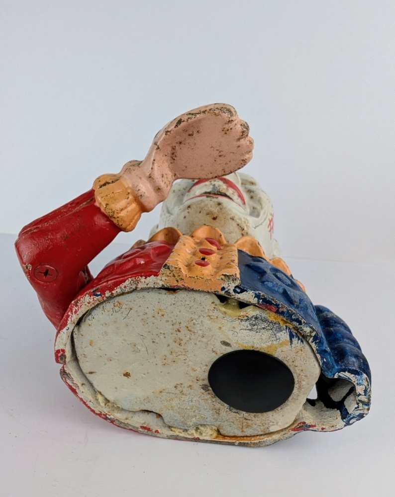 Vintage clown coin-eater, fully functional mechanical money bank - Image 6