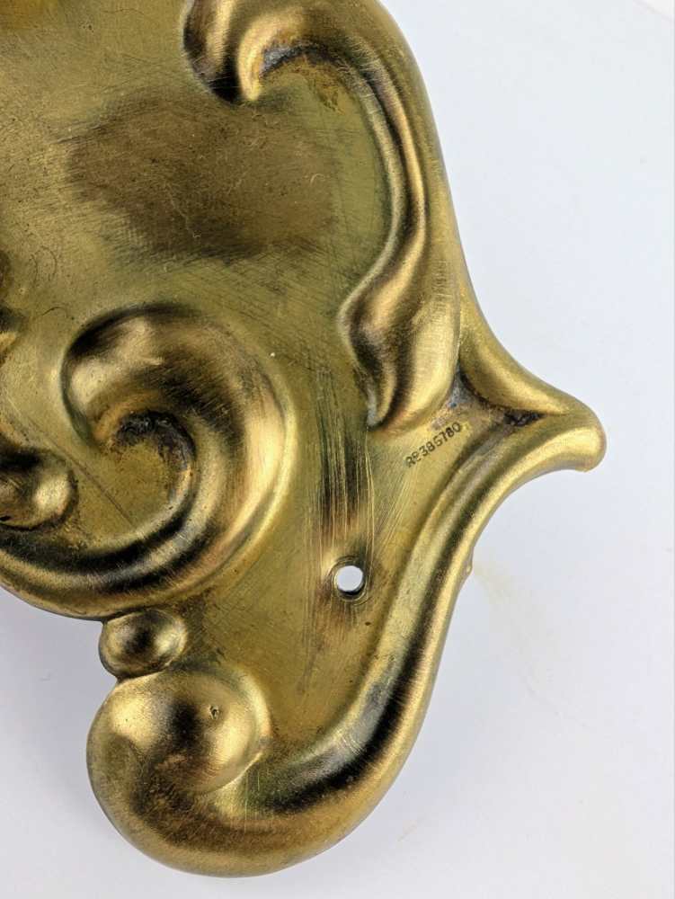 Pair of Art Nouveau brass door push plates - Image 7