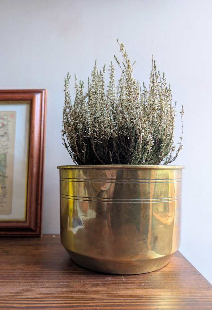 Early 1900s Nestor Birmingham brass plant pot - Image 8