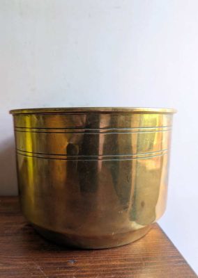 Early 1900s Nestor Birmingham brass plant pot