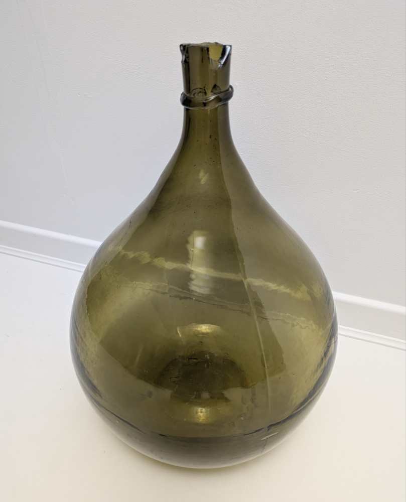 Giant green glass carboy demijohn - Image 17