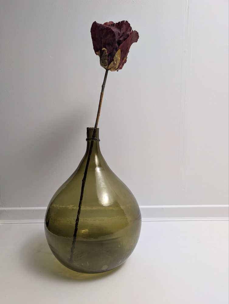 Giant green glass carboy demijohn - Image 6