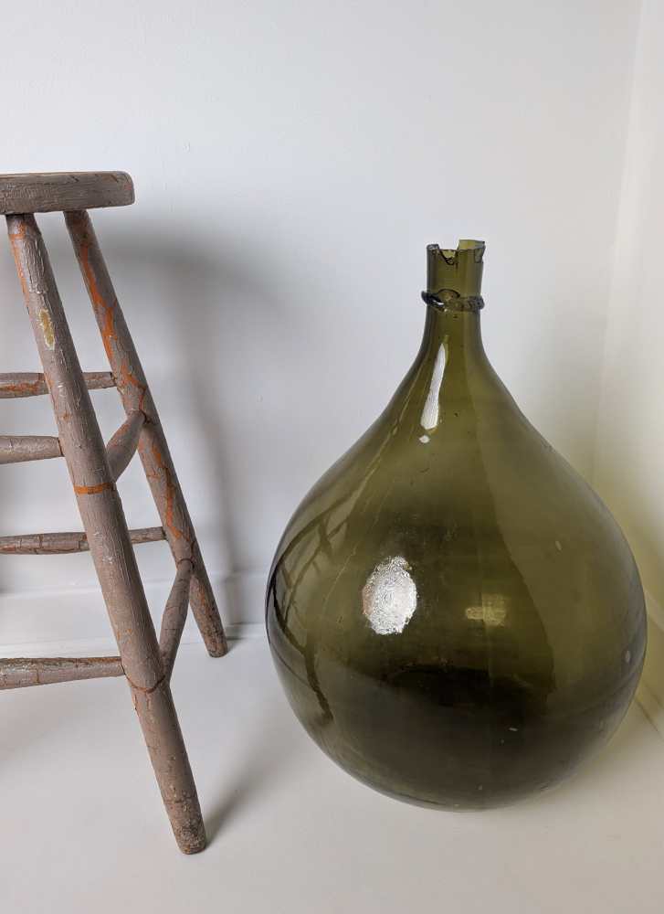 Giant green glass carboy demijohn - Image 16