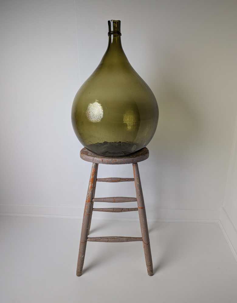 Giant green glass carboy demijohn - Image 10