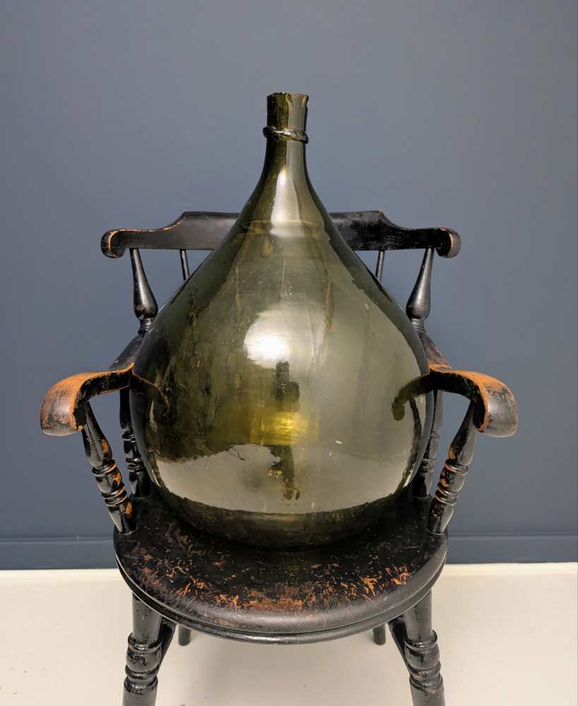 Giant green glass carboy demijohn - Image 18