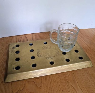Brass Stella Artois Anno 1336 bar drip tray