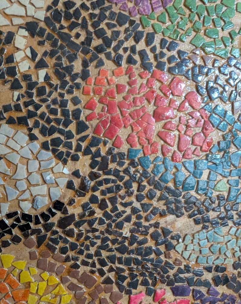 Large mosaic art Peacock, 1970 - Image 12