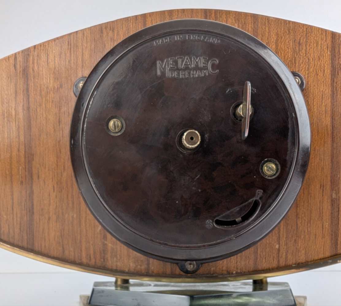 Midcentury Metamec Mantel clock with original movement - Image 6