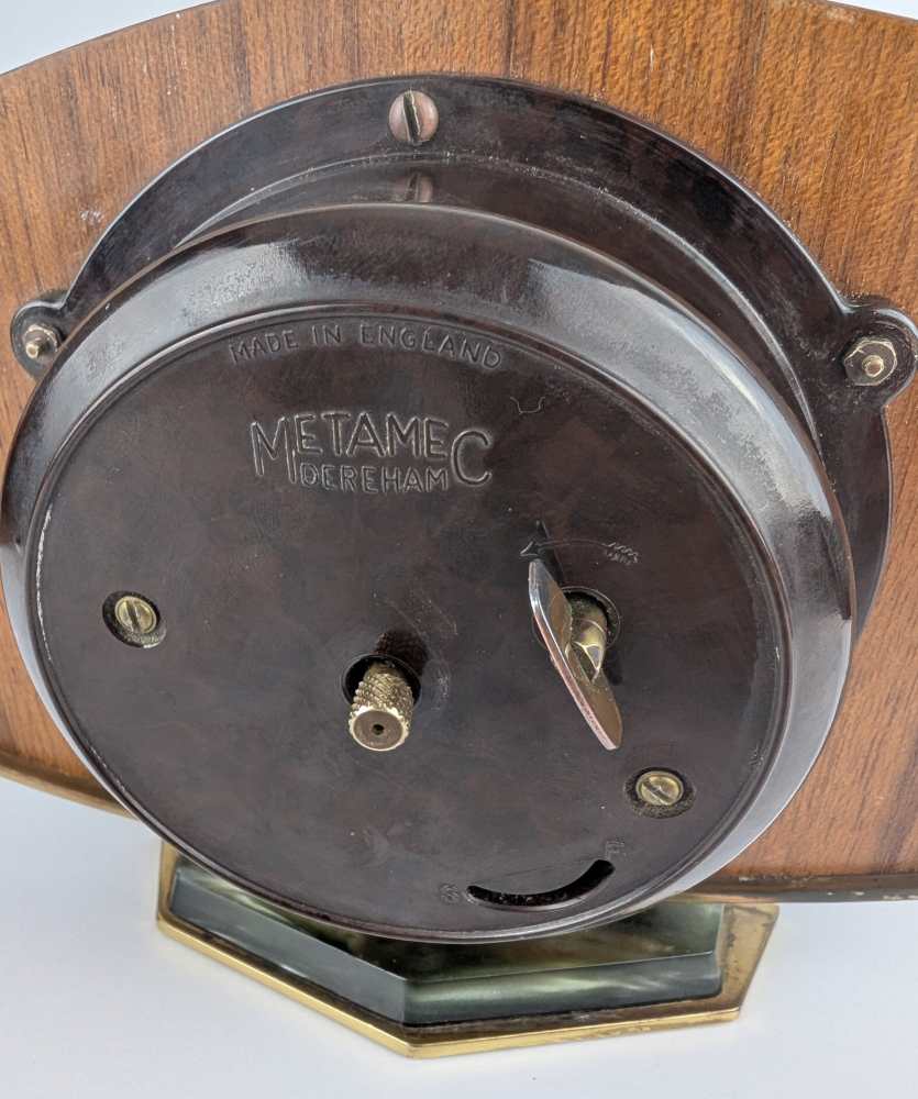 Midcentury Metamec Mantel clock with original movement - Image 7