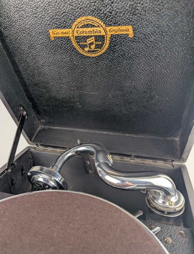 1930s wind up Columbia Grafonola Gramophone model 204D - Image 17