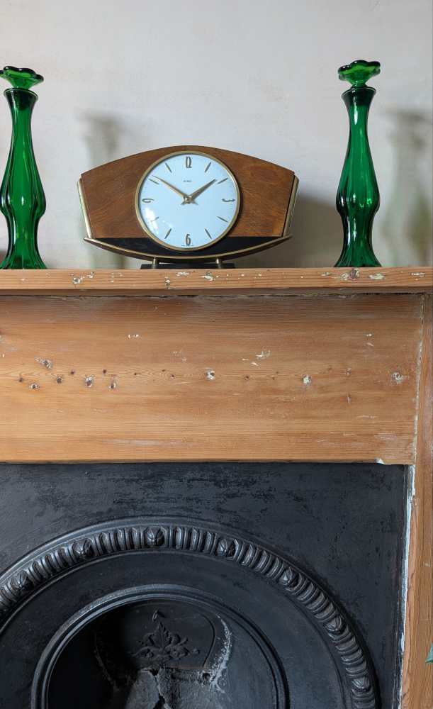 Midcentury Metamec Mantel clock with original movement - Image 13