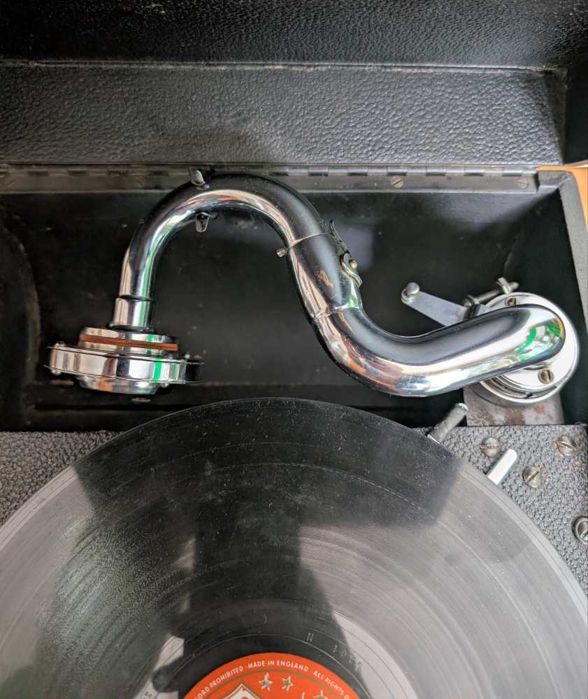 1930s wind up Columbia Grafonola Gramophone model 204D - Image 7