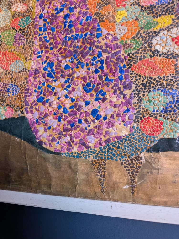 Large mosaic art Peacock, 1970 - Image 13