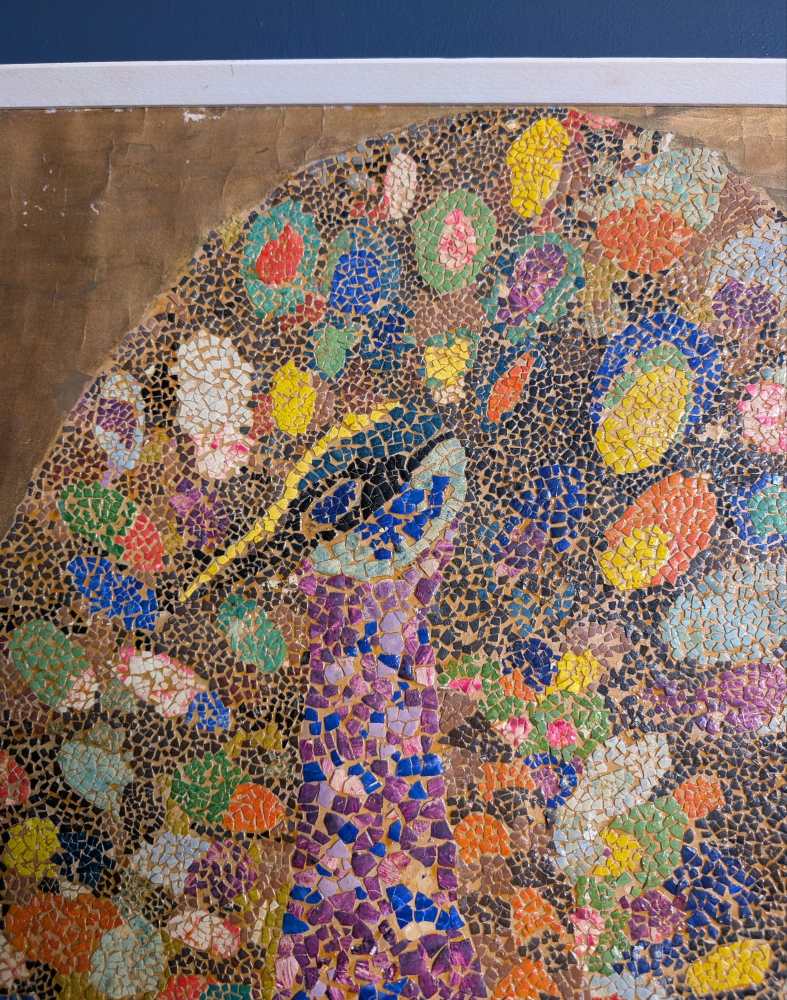 Large mosaic art Peacock, 1970 - Image 14