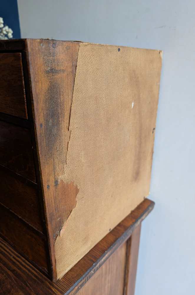c.1930s Golden oak desktop drawers - Image 10