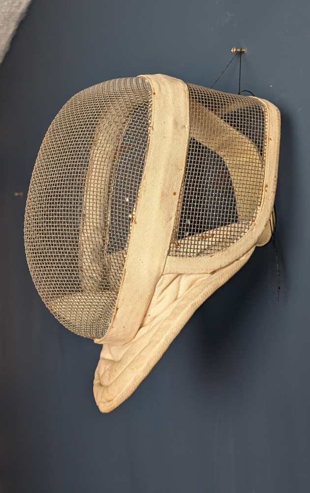 c.1920s épée fencing helmet by Leon Paul, London - Image 12