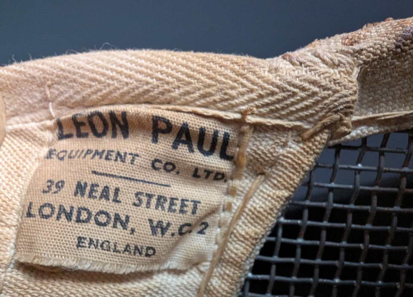 c.1920s épée fencing helmet by Leon Paul, London - Image 5