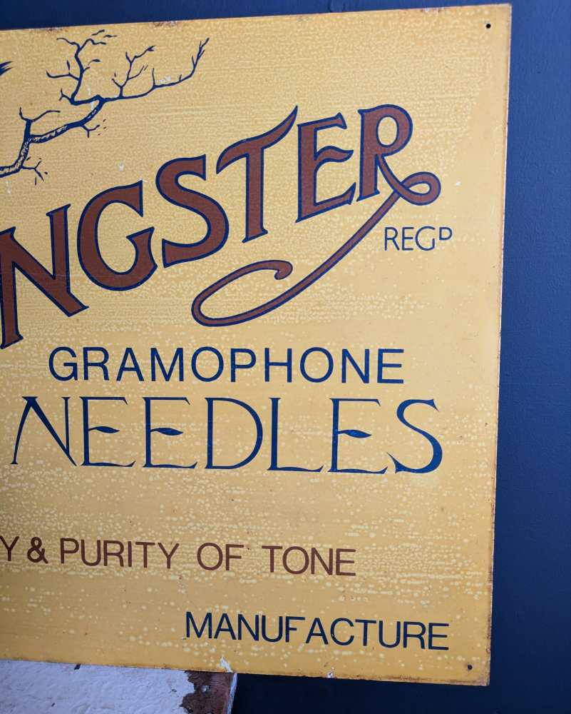 c.1930s enamel advertising sign for Songster gramophone needles - Image 7