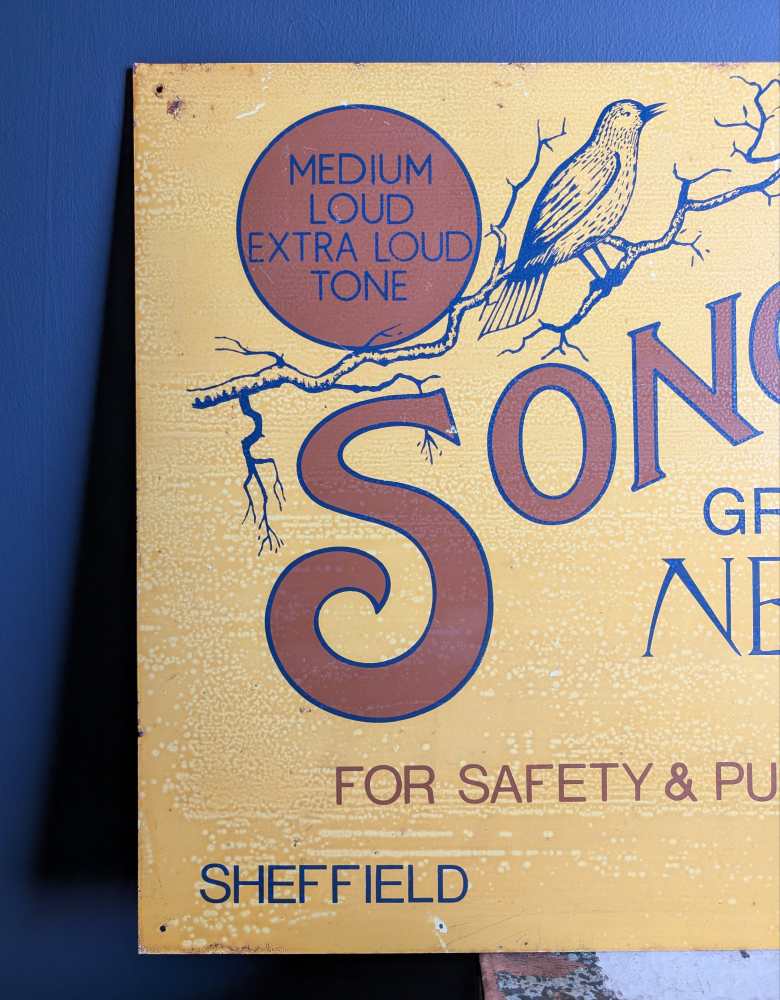 c.1930s enamel advertising sign for Songster gramophone needles - Image 2